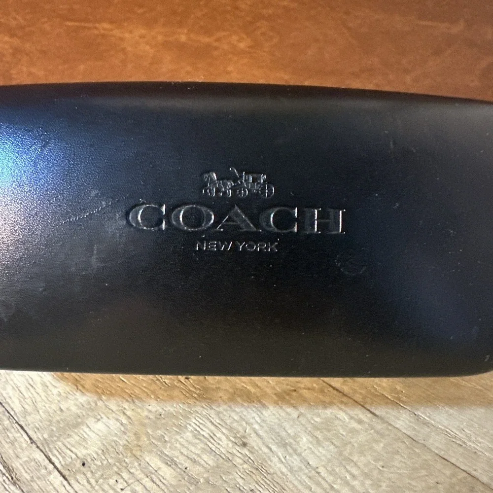Coach Hard Case Sunglasses Glasses Black Clamshell Holder